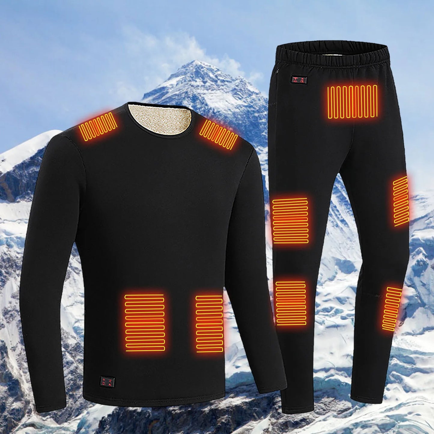 Heated USB Charging Thermal underwear Set