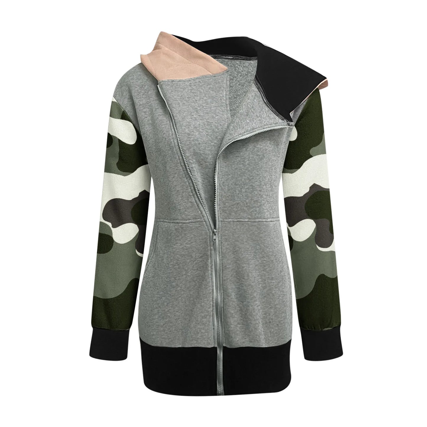 Stylish Winter Jacket for Women Plus Size Camouflage